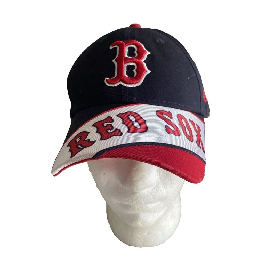 New Era League Boston Red Sox 9Forty Adjustable Hat Black Red Logo MLB